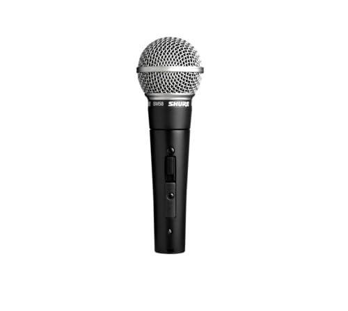 Shure SM58S Dynamic Vocal Microphone with On/Off Switch, Cardioid Pattern, Built-in Pop Filter, for Live & Studio Performance Mic for Singers, Speakers & Stage Use, Black - style: SM58 with On/Off Switch