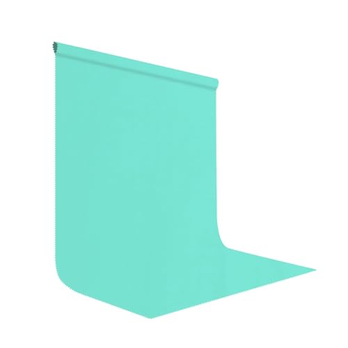 Turquoise Photography Backdrop for Photoshoot, Fabric 5x7ft | Polyester Studio Photo Backgrounds, Non Reflective, Easy to Hang, for Portrait Shoot, Product, Party Decor, Video Creation - color: Light Blue, size: 5x7ft