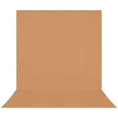 Westcott X-Drop Pro Wrinkle-Resistant 8' x 13' (2.44 x 3.96m) Sweep Backdrop for Full-Body Photos & Group Portraits, Video Interviews & Photo Booths - Portable and Travel Friendly (Brown Sugar) - color: Brown Sugar