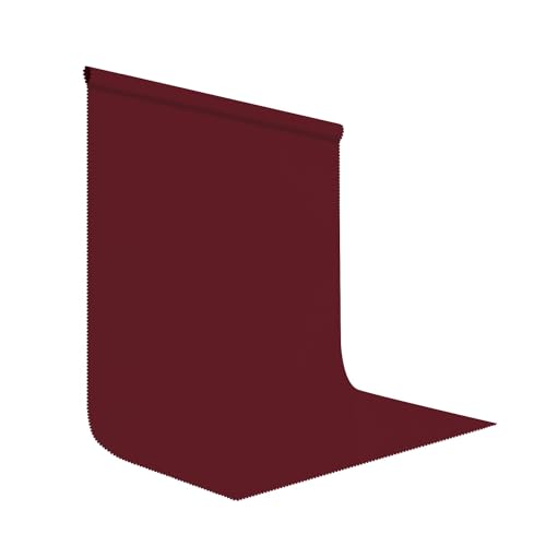 Burgundy Photography Backdrop for Photoshoot, Fabric 5x7ft | Polyester Studio Photo Backgrounds, Non Reflective, Easy to Hang, for Portrait Shoot, Product, Party Decor, Video Creation - color: Burgundy Red, size: 5x7ft