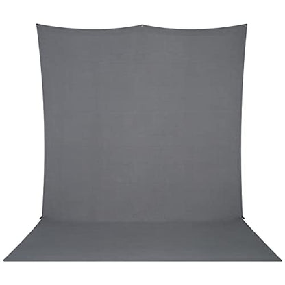 Westcott X-Drop Pro Wrinkle-Resistant 8' x 13' (2.44 x 3.96m) Sweep Backdrop for Full-Body Photos & Group Portraits, Video Interviews & Photo Booths - Portable and Travel Friendly (Neutral Gray) - color: Neutral Gray