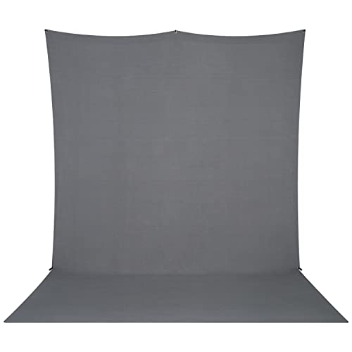 Westcott X-Drop Pro Wrinkle-Resistant 8' x 13' (2.44 x 3.96m) Sweep Backdrop for Full-Body Photos & Group Portraits, Video Interviews & Photo Booths - Portable and Travel Friendly (Neutral Gray) - color: Neutral Gray