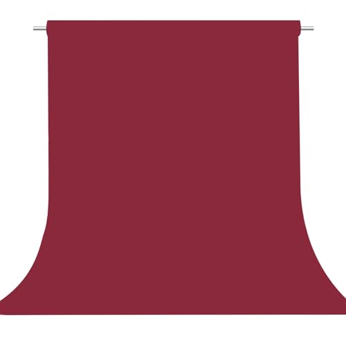 Wine Red Photography Backdrop for Photoshoot, Photo Backdrop Curtain, Perfect Wine Red Backdrops for Party Portrait Photoshoots Video Studio 5FTx7FT - color: Wine Red, size: 5x7 FT