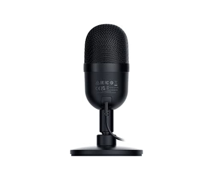 Razer Seiren Mini - USB Condenser Microphone for Streaming (Compact with Supercardioid Polar Pattern, Tiltable Stand, Integrated Shock Absorber) Black - color: Black