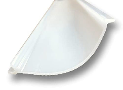 Beam Lighting Under Cabinet Light Cover Replacement | White Ribbed Acrylic Diffuser (for UC8, 48") - size: 48 Inch, style: for UC8