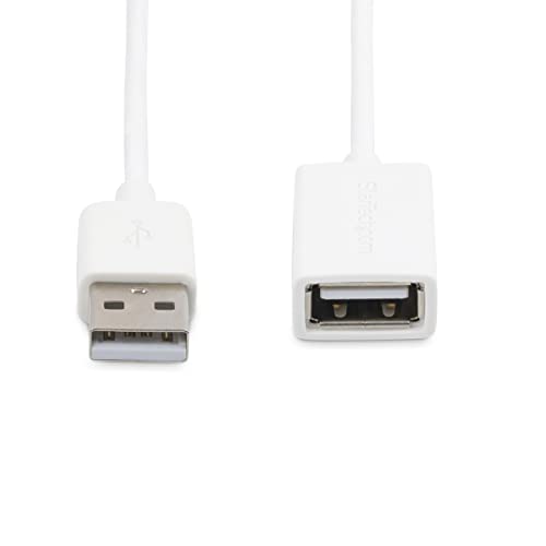 StarTech 3m USB 2.0 Extension Cable, USB-A M/F, White (USBEXTPAA3MW) - color: White, size: 10ft
