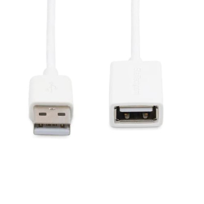 StarTech 3m USB 2.0 Extension Cable, USB-A M/F, White (USBEXTPAA3MW) - color: White, size: 10ft