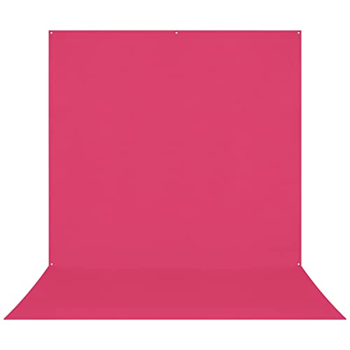 Westcott X-Drop Pro Wrinkle-Resistant 8' x 13' (2.44 x 3.96m) Sweep Backdrop for Full-Body Photos & Group Portraits, Video Interviews & Photo Booths - Portable and Travel Friendly (Dark Pink) - color: Dark Pink