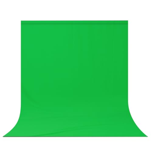 Green Screen Backdrop Background,10 X 13 FT Large Photography Backdrop Photo Background Screen for Streaming Zoom Photo Muslin Green Curtain Video Recording Greenscreen Picture Photoshoot - color: Green, size: 10*13