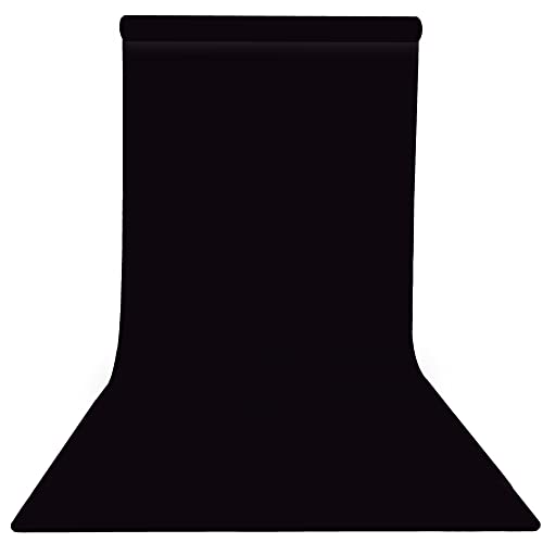 Yizhily Seamless Jet Backdrop Paper Roll, 53" x 16.4', Heavyweight MatteJet Photo Background for Small Studio Headshots, Tabletop Product & Food Photography - color: Jet, size: 53" x16.4'