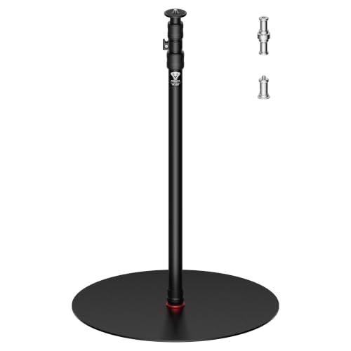 iFootage RB-A500 Heavy Duty Round Base Light Stand 79" Monopod | Telescoping Monopod with 22lbs/10kg Load Capacity, Space-Saving Tripod Alternative for Camera Video Light LED Panel Streaming - size: 79in - RB-500