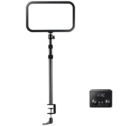 Godox ES45 Desktop LED Key Light for Streaming&Video Calls, Soft Dimmable 2800K-6500K, Magnetic Remote, App Control, Extendable Clamp Stand, Flicker-Free Light for YouTube, Twitch, Zoom&Home Office