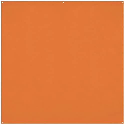 Westcott X-Drop Pro Wrinkle-Resistant 8' x 8' (2.44 x 2.44m) Backdrop for Headshots, Photoshoots, Group Portraits, Video Interviews, & Photo Booths - Portable and Travel Friendly (Tiger Orange) - color: Tiger Orange