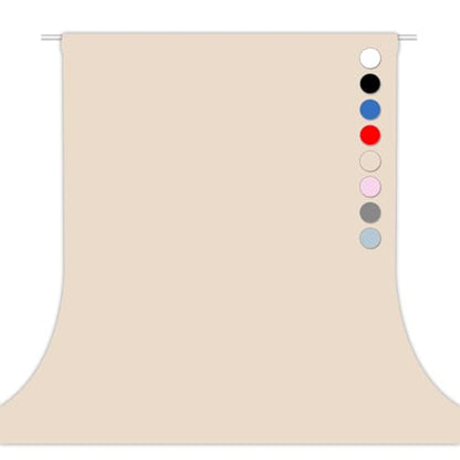 Beige Photography Backdrop Studio Photography Film & Television Portraiture Interview Programs Product Display Home Videos Parties Exhibition Halls Wedding Backdrops 5x7FT - color: Beige, size: 5x7FT