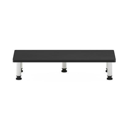 Furinno Turn-N-Tube Monitor Riser Stand, Americano, Stainless Steel Tubes - color: Americano, size: 23.6 x 9.3 in. Rectangle