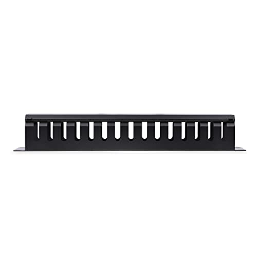 StarTech Horizontal 2U Rack Finger Duct with Cover, 19in Steel Wire Duct - style: 2U | Horizontal