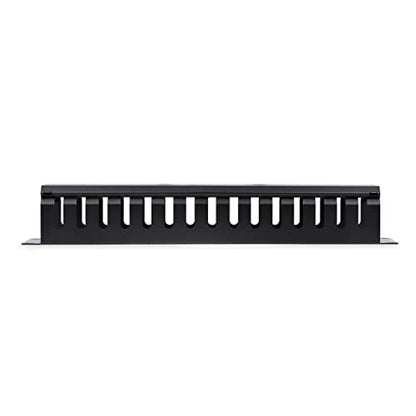 StarTech Horizontal 2U Rack Finger Duct with Cover, 19in Steel Wire Duct - style: 2U | Horizontal