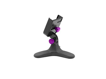WeatherTech DeskFone - Universal Desktop Cell Phone Holder (Violet Metal Knobs) - color: Violet Metal Knobs