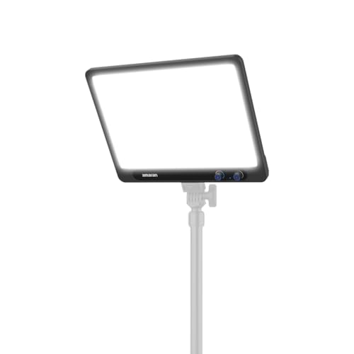 amaran Verge Bi-Color Edge-lit Rectangular Panel,26W Soft LED Video Light Adjustable CCT,APP Control Professional Studio Light for Streaming, Gaming Studio,Recording and Video Conferencing (Charcoal) - color: Charcoal