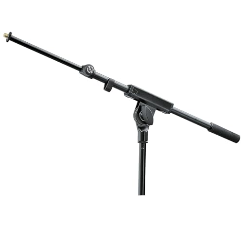 K&M - König & Meyer 21140.500.55 - Two-Piece Telescopic Boom Arm With 5/8" Thread - Smooth, Silent and Scratch Free Position Changes - Professional Grade for all Musicians - German Made - Black - size: 21140.500.55