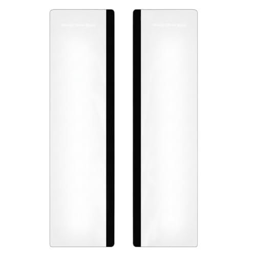 Computer Monitor Memo Board 2 Pack, Acrylic Monitor Side Panel Sticky Note Holder, Clear Message Board Desk Organizer Accessories for Office Home Desktop Decor for Women and Men