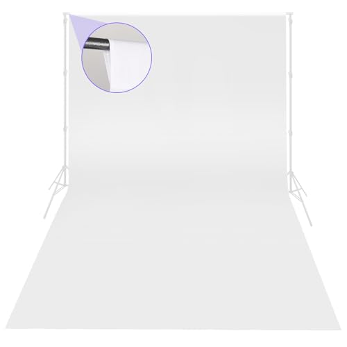 Backdrop for Photoshoot 10x20ft, Large White Photo Curtain for Party, Thick Polyester Fabric Background for Photography, Screen Drapes for Photographic Studio Video Recording - color: White, size: 10x20ft