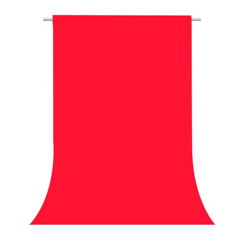 Red Photography Backdrop for Photoshoot, Fabric 3x5ft | Versatile Studio Photo Backgrounds, Non Reflective, Easy to Use, for Portraits, Product, Party, Video Creation - color: Red, size: 3x5 FT