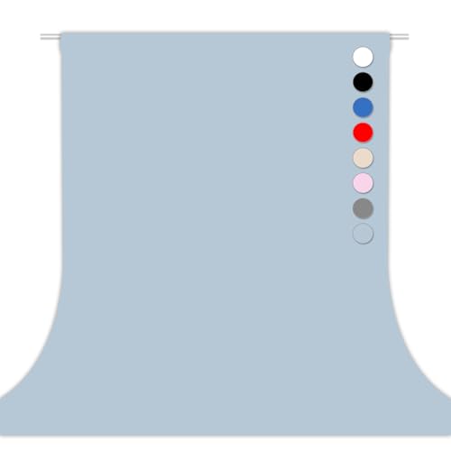 Dusty Blue Photography Backdrop Studio Photography Film & Television Portraiture Interview Programs Product Display Home Videos Parties Exhibition Halls Wedding Backdrops 5x7FT - color: Dusty Blue, size: 5x7FT