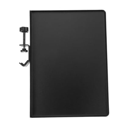 Mikinona 1Pc Metal Sound Card Storage Tray for Microphone Stand Clamp Holder with Angle and Protective Sponge Pad Support for Live Broadcast and Audio Equipment