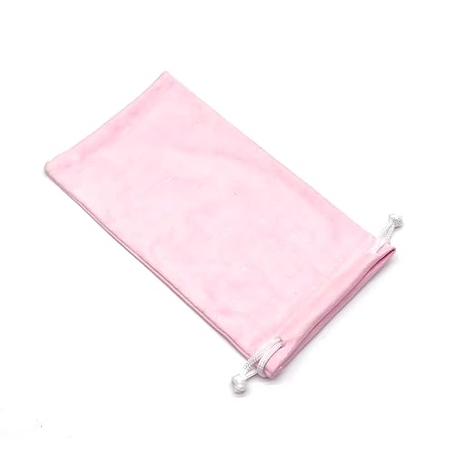 6pcs Eyeglasses Sunglasses Microfiber Pouch Bag, Cell Phone Storage Pouch 7.1" x 3.5" - color: Pink