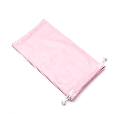 6pcs Eyeglasses Sunglasses Microfiber Pouch Bag, Cell Phone Storage Pouch 7.1" x 3.5" - color: Pink
