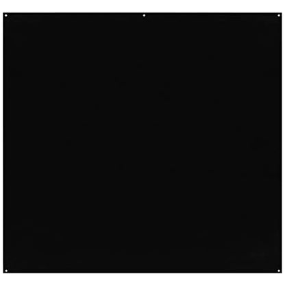 Westcott X-Drop Pro Wrinkle-Resistant 8' x 8' (2.44 x 2.44m) Backdrop for Headshots, Photoshoots, Group Portraits, Video Interviews, & Photo Booths - Portable and Travel Friendly (Rich Black) - color: Rich Black