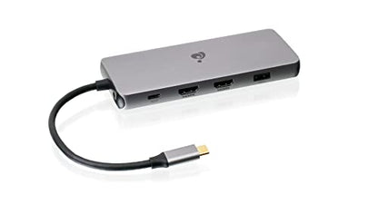 IOGEAR USB-C Triple Display Dock Station - 4K 60Hz - 2 HDMI - 1 DisplayPort - 2 USB 2-2 USB 3 - Ethernet - 3.5mm Audio - USB-C 100W PD - MacBook Pro/Air Thunderbolt 3 - Type C Laptop - GUD3C4K3P