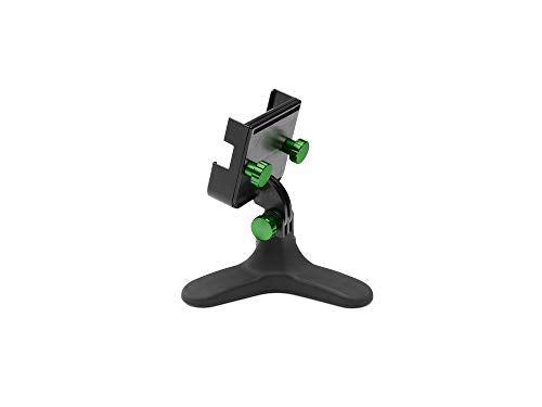 WeatherTech DeskFone Two View Universal Phone Holder for Flat Surfaces, Office, Kitchen, Nightstand - Forest Green Metal Knobs - color: Forest Green Metal Knobs