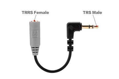 UNCLE LIGHT 2 Pack Replacement SC3 Microphone Cable for 3.5mm TRRS to TRS Adapter for Cameras Video Recorders Compatible with Sony Nikon Canon
