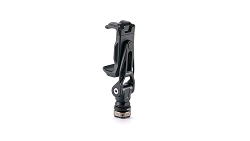 Tilta Rotatable Phone Mount with Cold Shoe Base | Universal Clamp Fits 3–3.8in Smartphones | Adjustable Rotation | Compatible with iPhone, Camera Cages & On-Camera Accessories – Black - style: Cold Shoe Mount