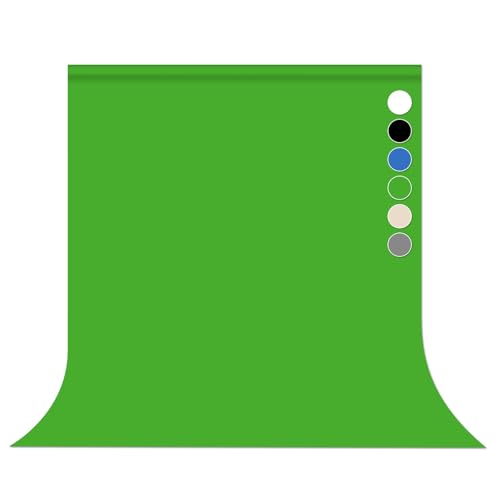 Green Screen Backdrop Chromakey Virtual Green Screen Background Sheet Fabric Wrinkle Resistance Photo Background for Photo Studio Shooting Props 6x9FT - color: Green, size: 6x9FT