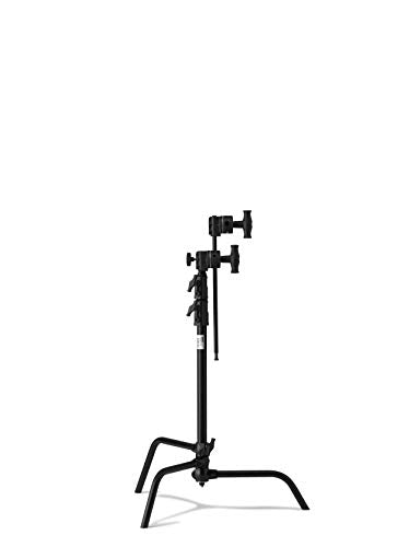 Kupo 20" C-Stand Sliding Leg Kit - Includes 20" Grip Arm with Hex Stud, Two 2.5" Grip Heads for Photography and Video Lighting Applications, Adjustable Uneven Terrain Leveling Leg, Black (KS703811) - color: Black, style: 20" Sliding Leg Kit
