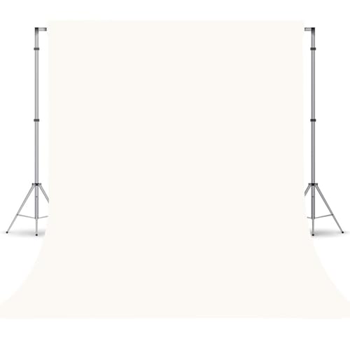 Ivory Photography Backdrop for Photoshoot, Photo Backdrop Curtain, Perfect Ivory Backdrops for Party Portrait Photoshoots Video Studio 5FTx7FT - color: Ivory, size: 5x7 FT