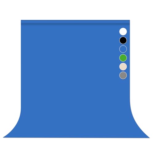 Blue Backdrop Background for Photography Photo Booth Backdrop for Photoshoot Background Screen Video Recording Parties Curtain 5x7FT - color: Blue, size: 5x7FT