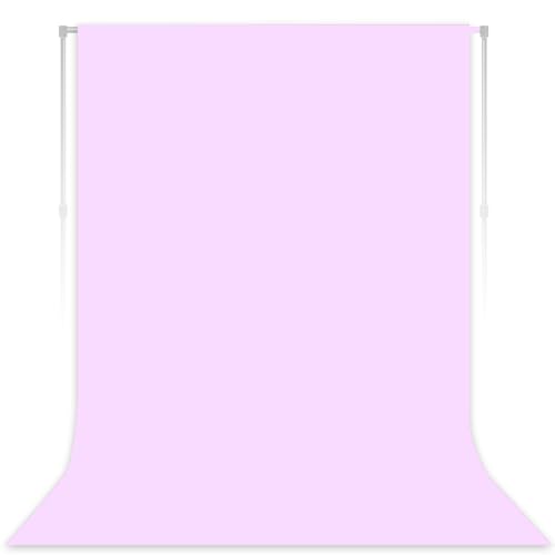 Light Purple Photography Backdrop for Photoshoot, Fabric, 5x7 FT | Versatile Studio Photo Backgrounds, Easy to Install, for Portraits Shooting, Party Decor, Live Streaming, Video Recording - color: Light Purple, size: 5X7 FT