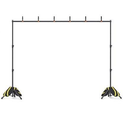 Forlogic Backdrop Stand 10x7.5ft(WxH), Heavy Duty Adjustable Photo Back Drop Stand kit, Suitable for Party, Photography, Weddings