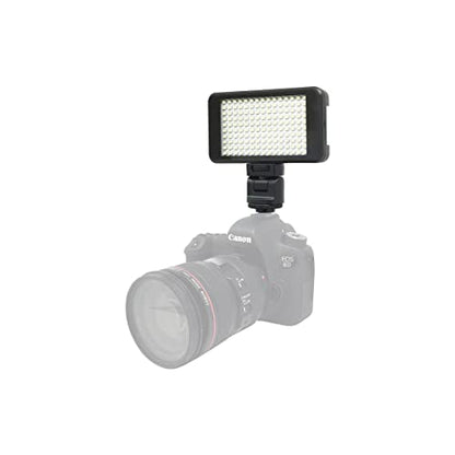 Vidpro LED-150 Photo and Video Light Kit - On Camera Panel LED Light - Adjustable and Dimmable Light Fits Cameras Video Camcorders and DLSR w/Hot Shoe Includes Rechargeable Battery Diffuser and More - size: LED-150
