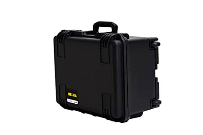 MEIJIA Premium Waterproof Rolling Hard Camera Case,Hard Protective Case with customizable fit foam and wheels,Full Protection with Light&Convenient Design,Elegant Black (21.2"x16"x10.51") - size: 21.2"x16"x10.51"