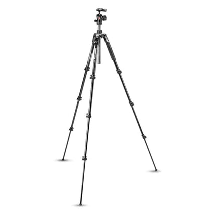 Manfrotto Befree Advanced Camera Tripod with Lever Closure, Portable and Compact Travel Tripod Kit with Ball Head, Aluminum Tripod for DSLR Reflex and Mirrorless Cameras, Camera Accessories | Aluminum 4-Section Travel Tripod, 40 Cm Folded, 151 Cm Max, 1.5