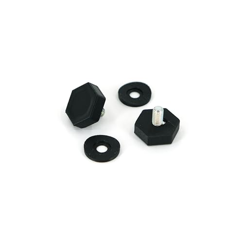 Desk Cookies Thumb Screws for Blue Yeti Microphone Including Washers Mic Mounting Hardware - color: Black