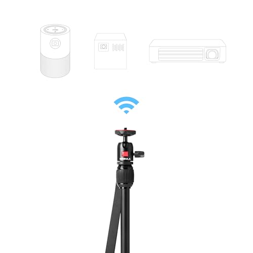 Nebula Adjustable Tripod Stand, Compact, Portable Projector Stand, Includes Universal Mount and Swivel Ball Head - Aluminum Alloy Tripod Stand, for Capsule 3, Capsule 3 Laser, Capsule Air