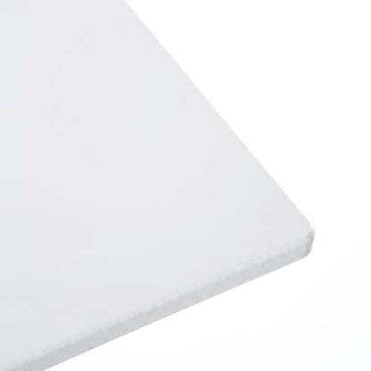 Seville Classics Solid-Top Height Adjustable Mobile Laptop Computer Desk Cart Ergonomic Home Office Stand Rolling Table, Overbed (23.6"), White - color: White, size: Overbed Sit Stand (24")