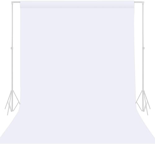 TRLYC White Photography Backdrop - 8 x 10 FT White Backdrop Background for Photography Photo Booth Backdrop for Parties Curtain Photographic Studio Photo Backgrounds - color: White, size: 8x10FT