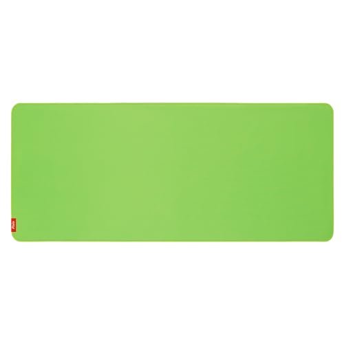 Pixio 3XLarge Green Screen Mouse Mat Chroma Key Durable Smooth Water-Resistant Polyester Surface Rubber Base Mouse Pad - for Gaming, Streaming, Filming, Content Creation with a Clear Background - size: 47.2L x 21.7W inches